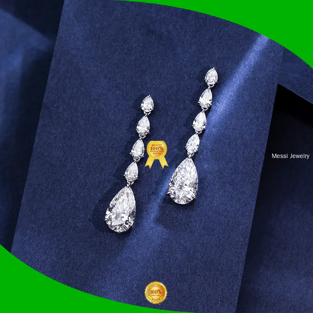 MSE-792: Lab Diamond White Gold Earrings - HD Photos, IGI Certified, Custom Jewelry 1