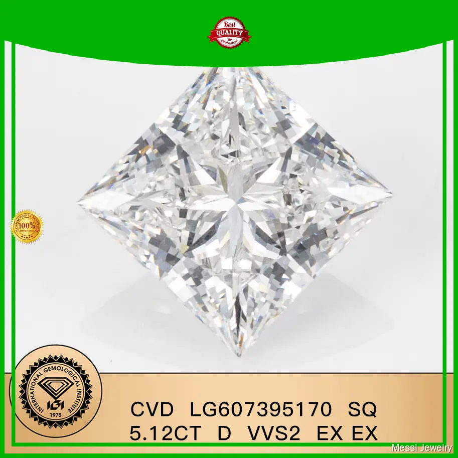 5.12CT Princess Lab Grown Diamond with IGI Certificate - Customizable Jewelry 1