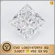 Messi Jewelry Lab Diamond - 4ct Emerald Cut CVD Diamond 1