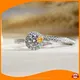 Custom 925 Silver Engagement Rings with Lab-Grown Diamonds & Moissanite 1