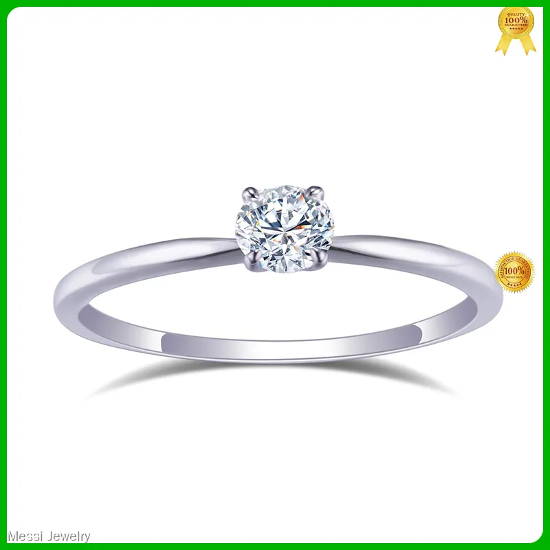 Messi Gems MS-513 925 Silver Moissanite Ring 1