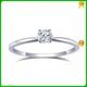 Messi Gems MS-513 925 Silver Moissanite Ring 1