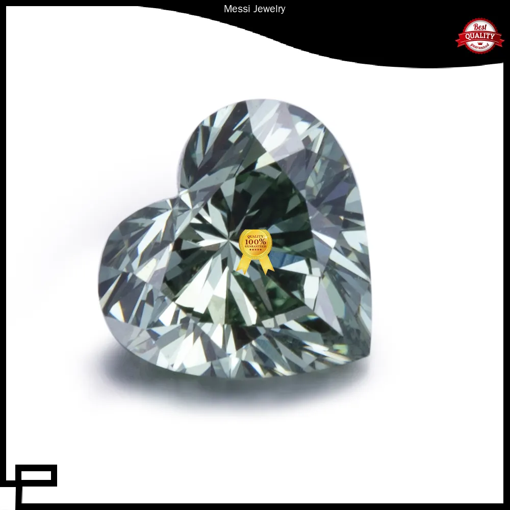 Superior 1.1ct Heart Shape Green Lab Grown Diamond 1