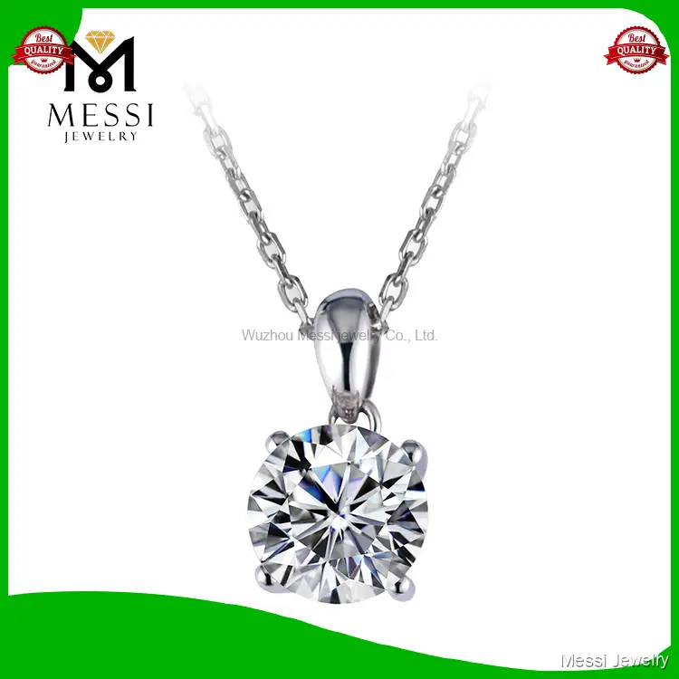 1.0ct Lab Diamond AU750 White Gold Necklace - Lab Grown Diamond Jewelry 1