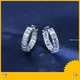 Emerald Lab Diamond Earrings MES-787 - Custom Jewelry 1