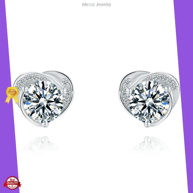 Moissanite Stud Earrings with GRA Certificate 1