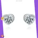 Moissanite Stud Earrings with GRA Certificate 1