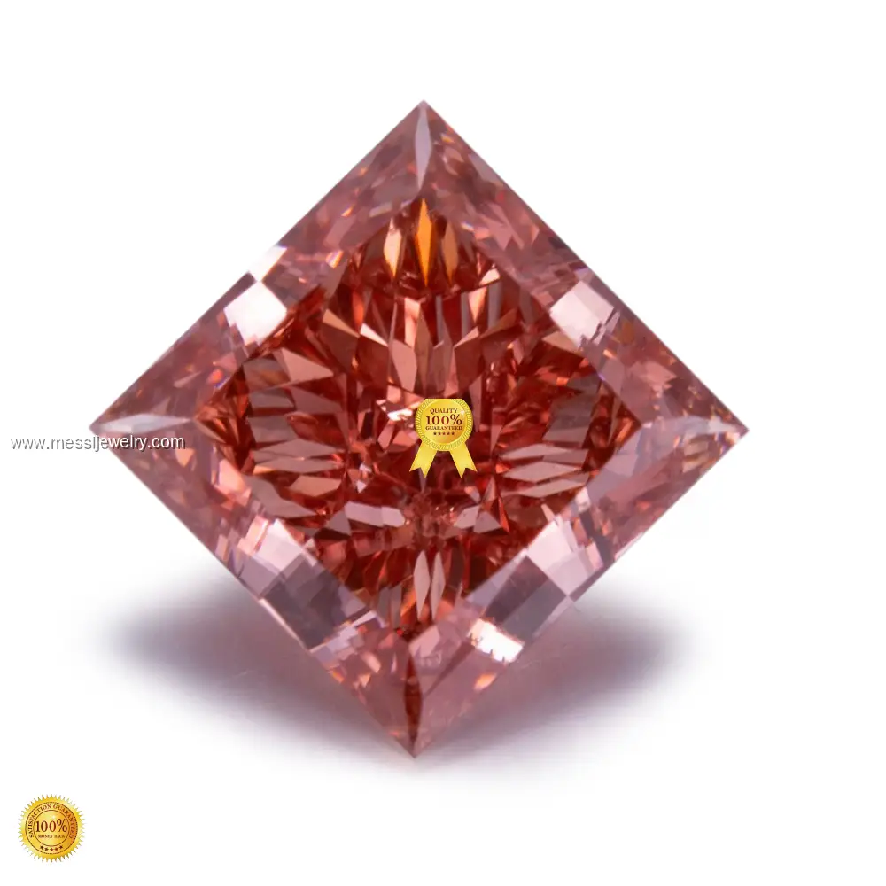 Princess Pink Lab Grown Diamond: High Quality, Ideal for Loose Gemstones 1