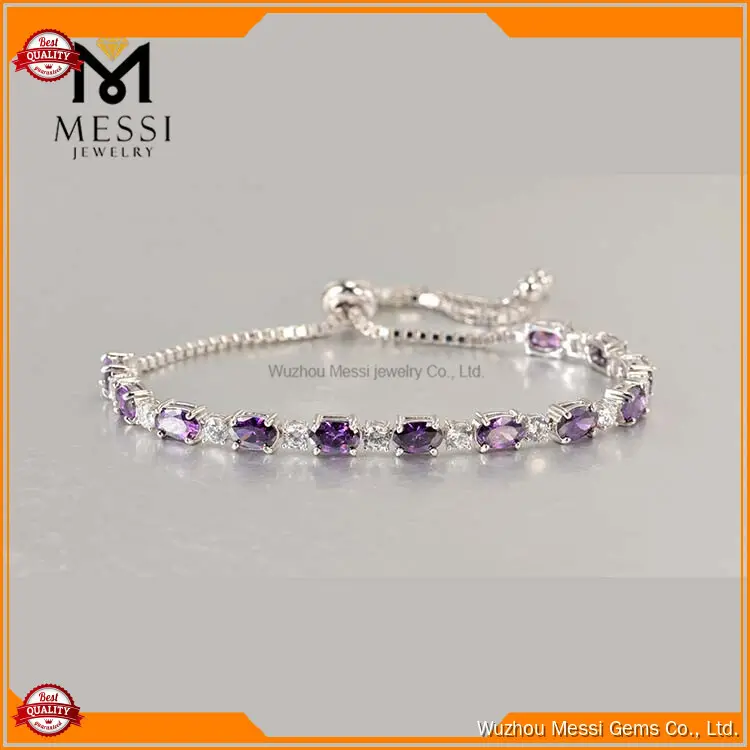 Mesii Jewelry Oval Emerald & Moissanite Gold Bolo Bracelet 1