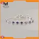 Mesii Jewelry Oval Emerald & Moissanite Gold Bolo Bracelet 1