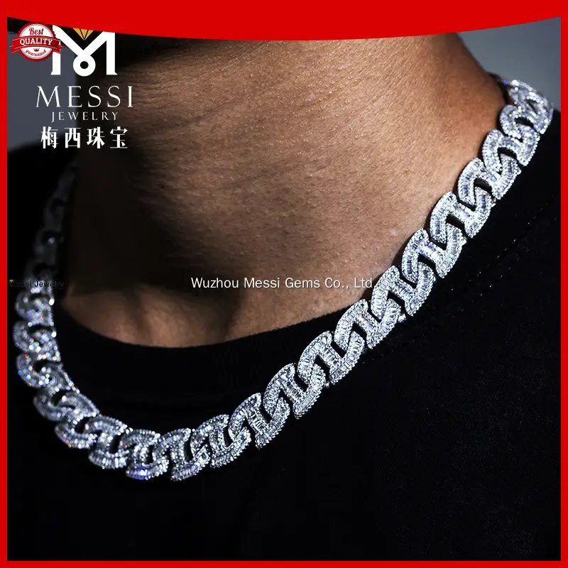 925 Sterling Silver Cuban Link Bracelet - Messi Jewelry 1