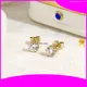 Messi Jewelry 18K/14K Gold Round Lab Diamond Earrings - IGI Certified 1