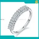 Sterling Silver Moissanite Rings with GRA Certificate 1