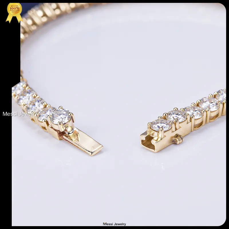 10k Rose & Gul guld 4mm Moissanite -armband - Elegant & Tidlös 1