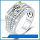 Cincin Moissanite Pria - GRA Bersertifikat, Tersedia Grosir 1