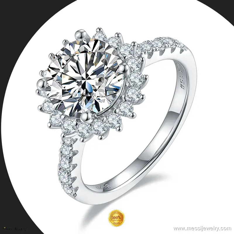 925 Moissanite Ring with GRA Certificate - Wholesale Available 1