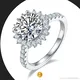 925 Moissanite Ring with GRA Certificate - Wholesale Available 1