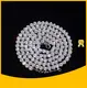 Messi Jewelry 5mm Moissanite Necklace:10K White Gold 1