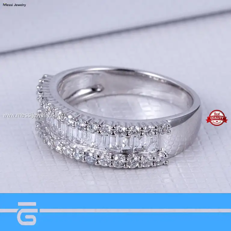 14K Customizable White Gold Lab Diamond Ring - Outstanding Quality & Performance 1