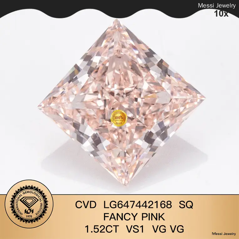 1.52CT Princess Lab Diamond with IGI Certification for Custom Jewelry 1