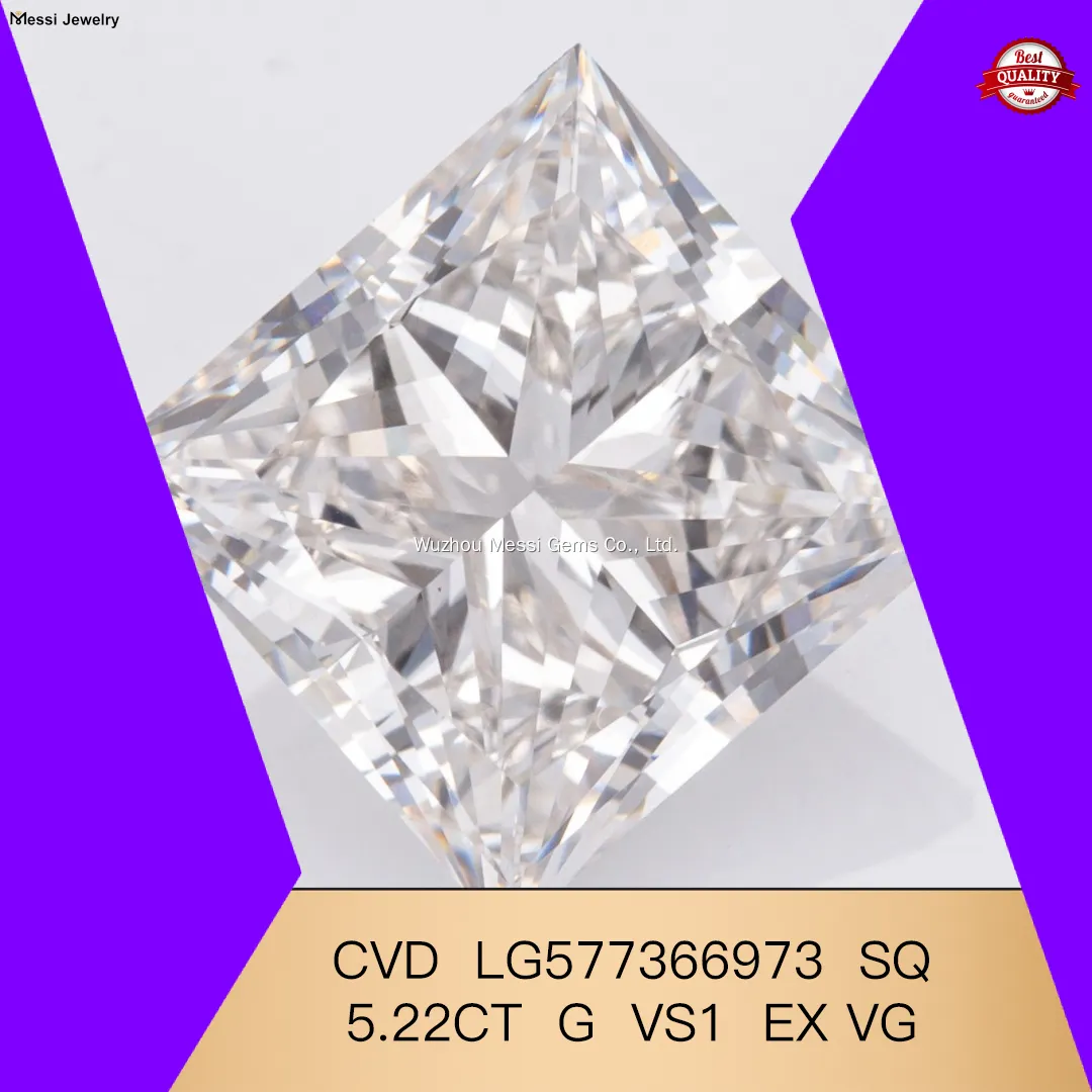 Diamond da laboratorio Cut Princess Cut IGI - dimensioni personalizzabili 1