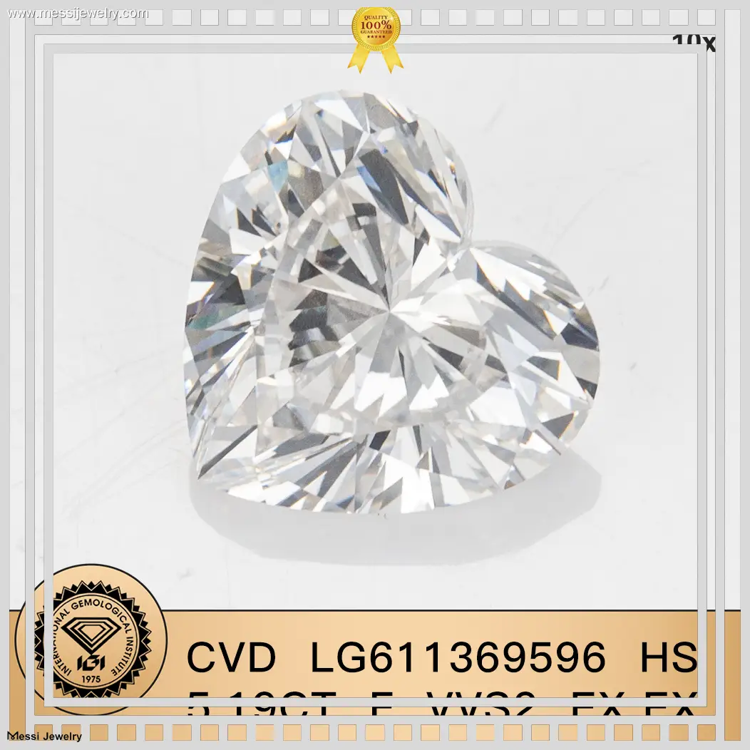 5.12CT Heart Lab Grown Diamond with IGI Certificate 1