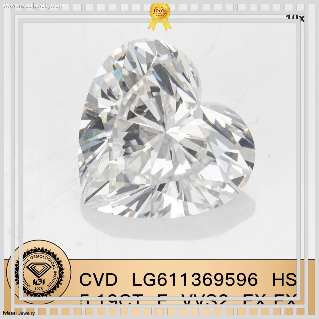 5.12CT Heart Lab Grown Diamond with IGI Certificate 1