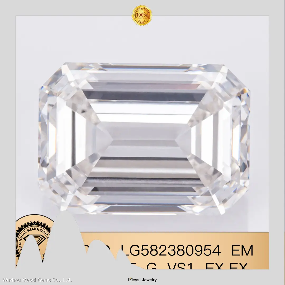 Lab Grown Diamond Emerald CVD 9.06CT G VS1 - Messi Jewelry Exquisite Diamond 1