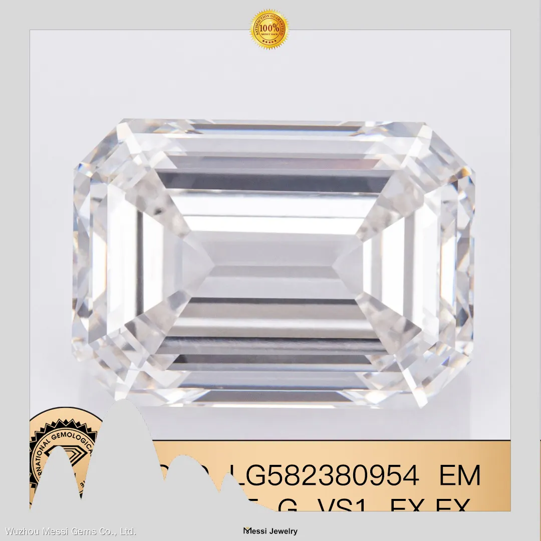 Lab Grown Diamond Emerald CVD 9.06CT G VS1 - Messi Jewelry Exquisite Diamond 1