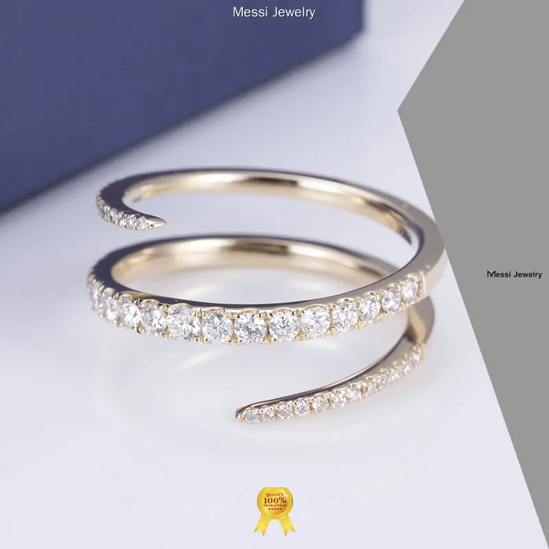 Customizable 9k-18k Gold/Silver Man-Made Diamond Rings 1