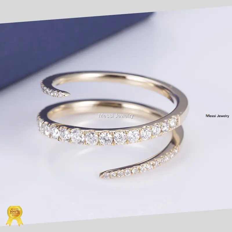 Customizable Gold or Silver Lab Diamond Ring 1