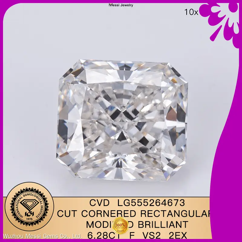 6.28CT Cushion Cut Lab Diamond by Messi Jewelry 1