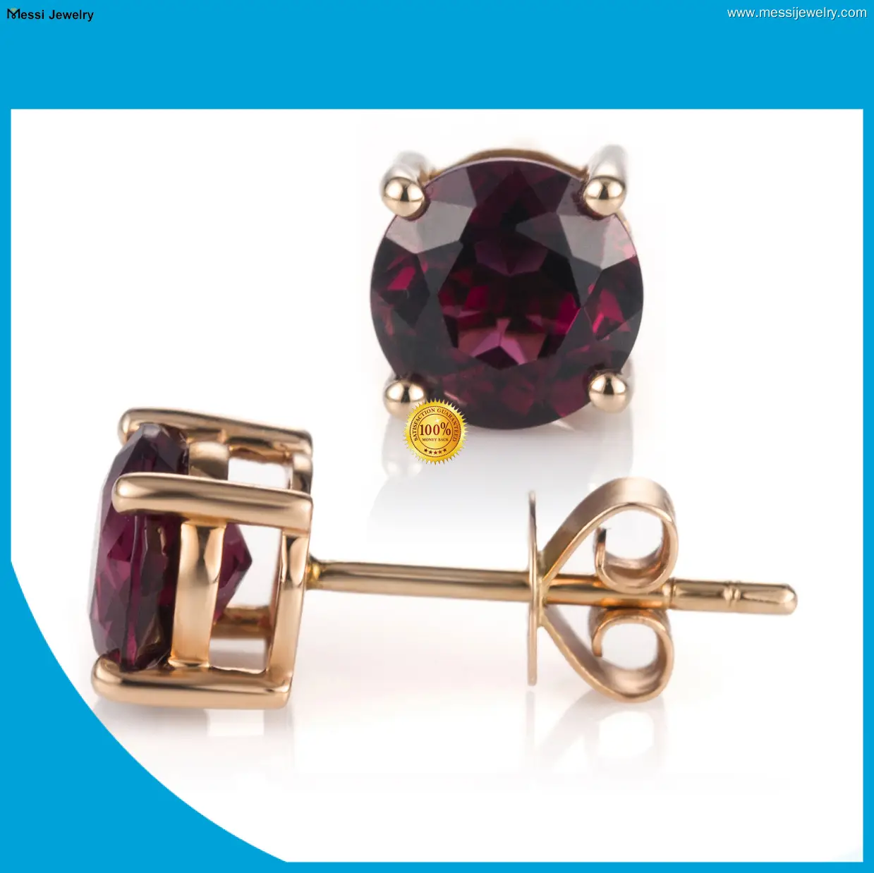 Rose Gold Trendy Earrings for Women - Messi Jewelry 1