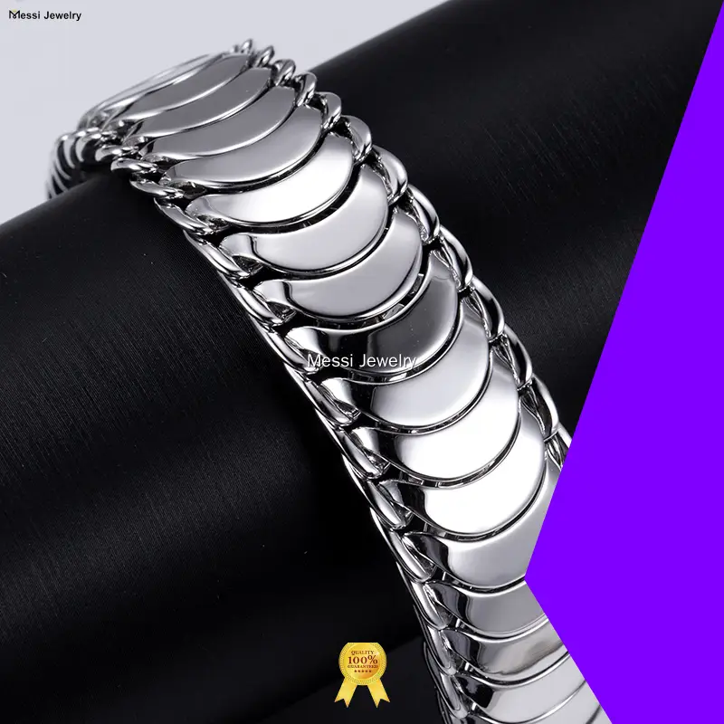 925 Sterling Silver Hiphop Bracelet by Messi Gems - Durable & Stylish 1