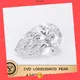Certified 4.24CT Pear Shape Lab Diamond - Customize Jewelry 1