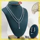 Customize Lab Diamond 18K Gold Tennis Jewelry Set 1