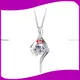 Messi Moissanite Solitaire Necklace - White Gold Fashion Jewelry 1