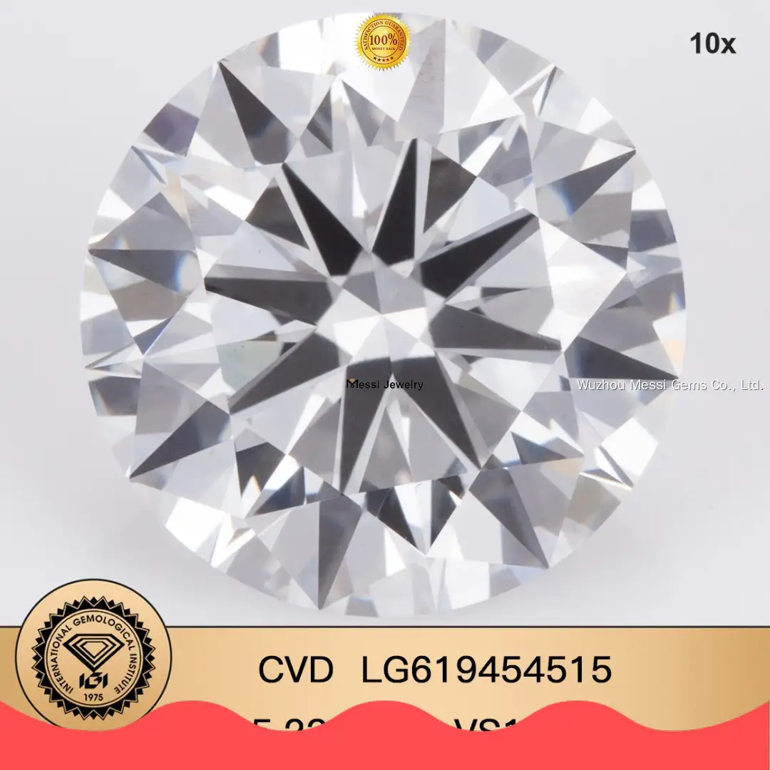 5.23CT Round Lab Diamond - IGI Certified & Perfectly Cut 1