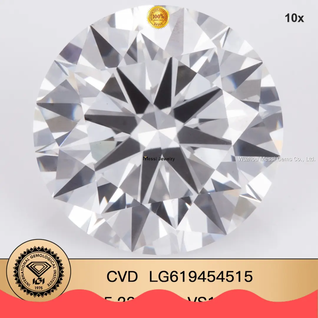 5.23CT Round Lab Diamond - IGI Certified & Perfectly Cut 1
