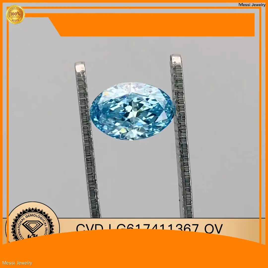 1.26CT Oval Fancy Intense Blue Lab Diamond - Christmas Gift 1