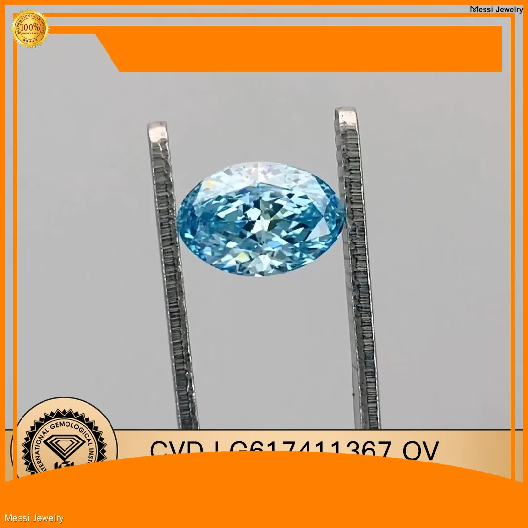 1.26CT Oval Fancy Intense Blue Lab Diamond - Christmas Gift 1