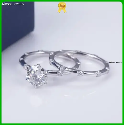 Messi Jewelry MSE-571 Lab-Grown Diamond Earrings 1