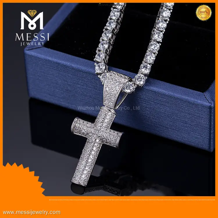925 Sterling Silver Hip Hop Pendant Necklace 1