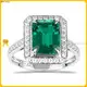 Emerald Ring White Gold 3ct - Topaz Engagement Ring 1