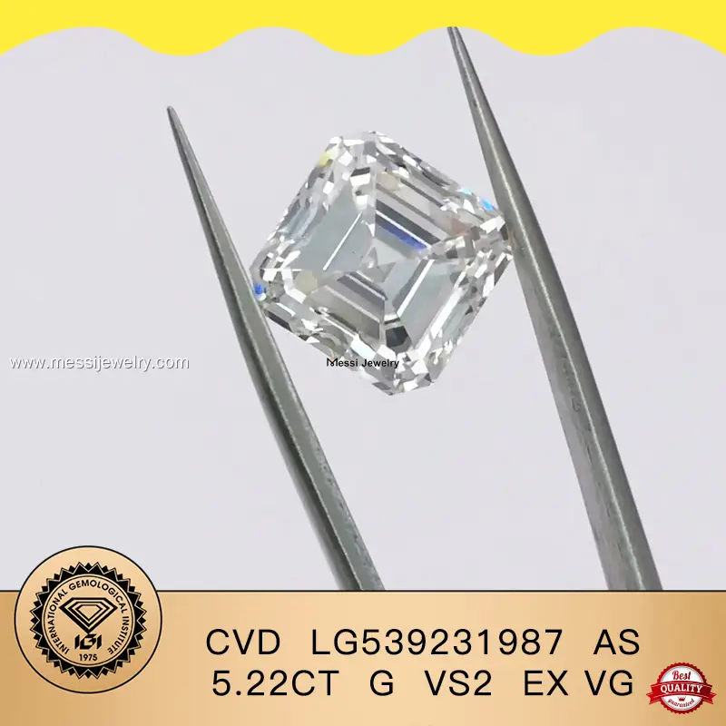 IGI Certified Lab Diamond Asscher Cut - Customizable Jewelry 1