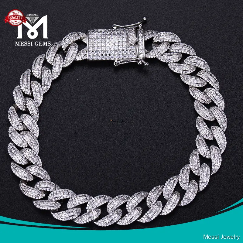 925 Sterling Silver Moissanite Bracelet - Stable Chemical & Physical Properties 1