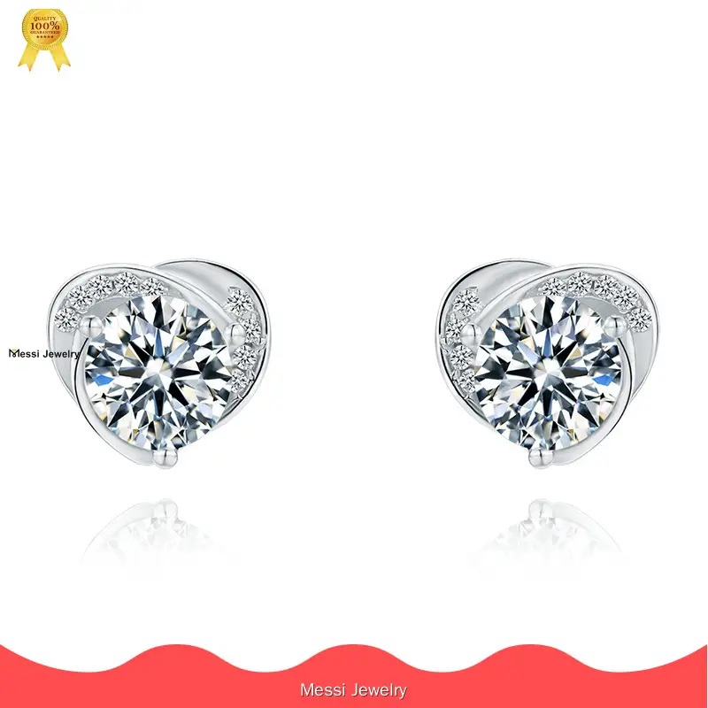 Moissanite Stud Earrings with GRA Certificate and Wholesale Pricing1 1