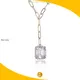 Messi 925sliver & 18k Gold Moissanite Pendant Necklace 1
