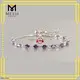 Mesmerizing Messi Jewelry Emerald Moissanite Bolo Bracelet 1