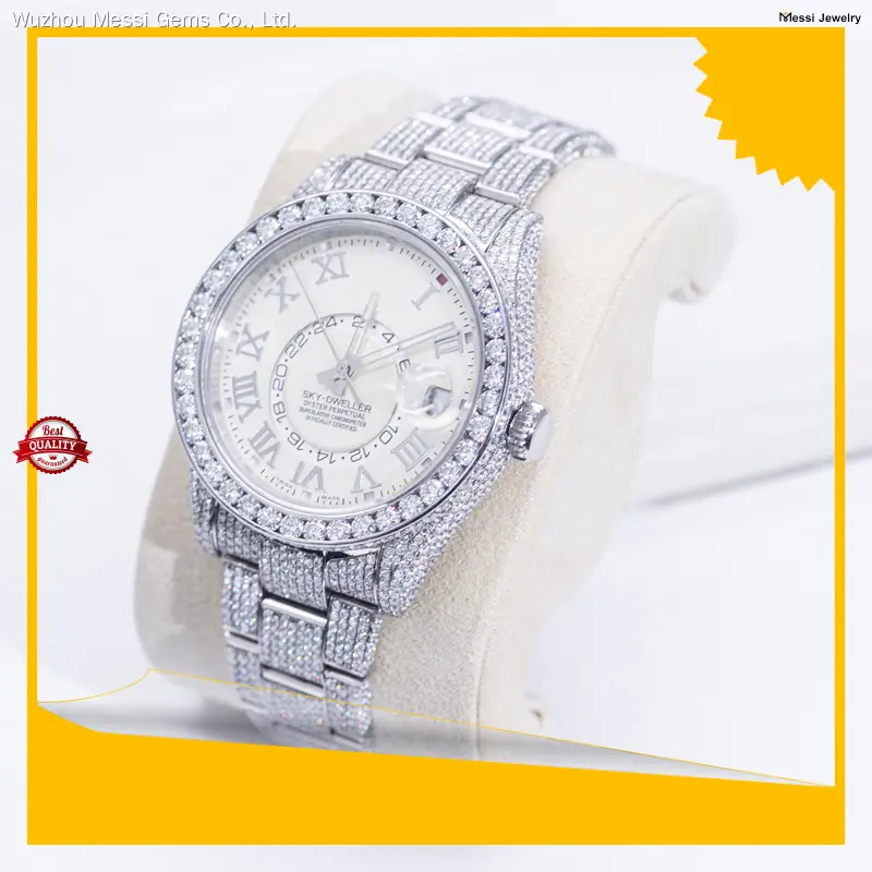 Custom Moissanite Diamond Watch - Luxury Hip Hop Men's Iced Out Design 1
